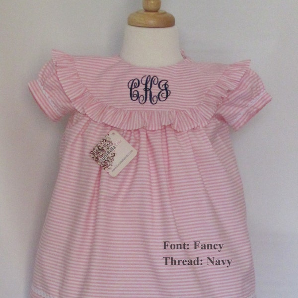 Childrens Monokel Kleider, Ostern Portrait Kleid Mädchen, Geburtstag Monogramm Kleid, Satinapplikation-Monogramm-Kleid für Kleinkinder kostenlos Monogramm 5 t, 6 t