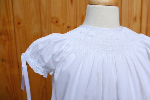 White Smocked Dress