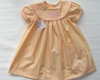 Monogram Dress, Monogrammed dress, Personalized Dress, Birthday dress, Toddler monogram dress, baby monogram Dress
