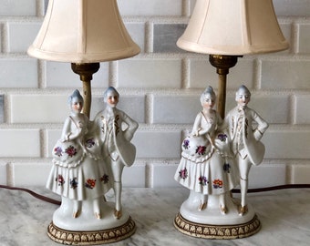 SALE, SALE, SALE - Vintage French Style Porcelain Table Lamps