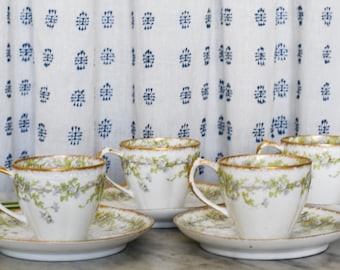 Antique Limoges French Demitasse Set
