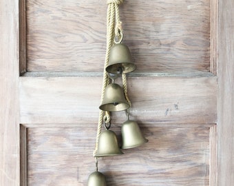 Vintage Christmas Bells Door Hanger