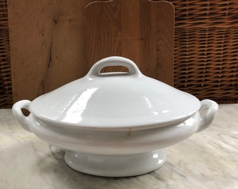 On Hold- Antique Ironstone Tureen with Lid