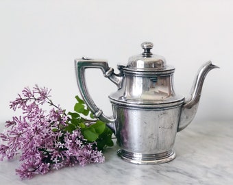 Vintage Silver Soldered Chevy Chase Club Teapot