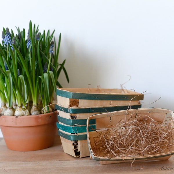 Wooden Farm Market Baskets