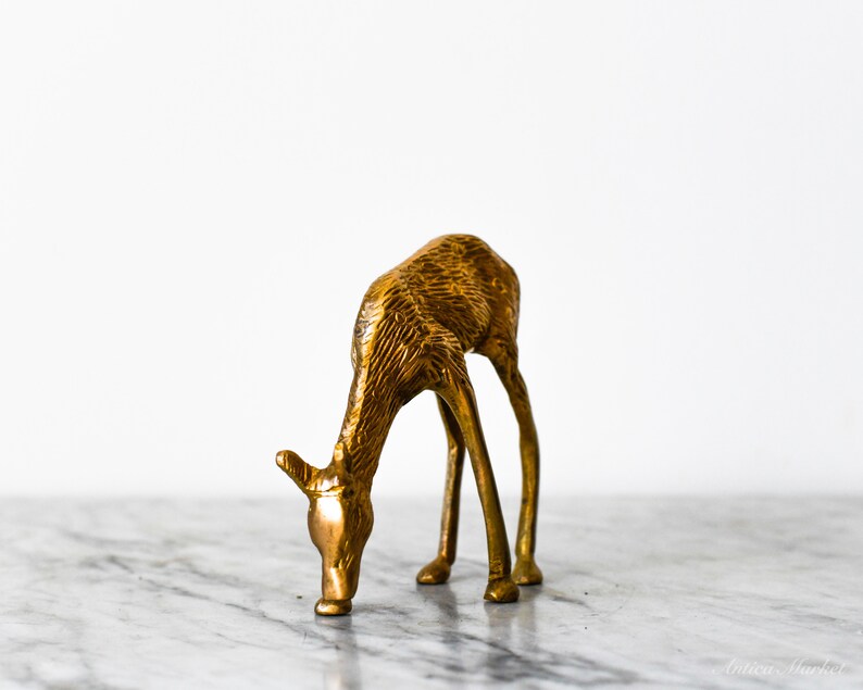 Brass Deer Figurine image 2