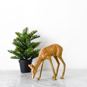 Brass Deer Figurine image 1