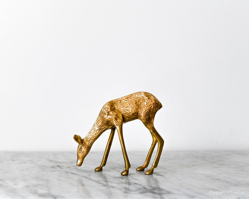 Brass Deer Figurine image 3