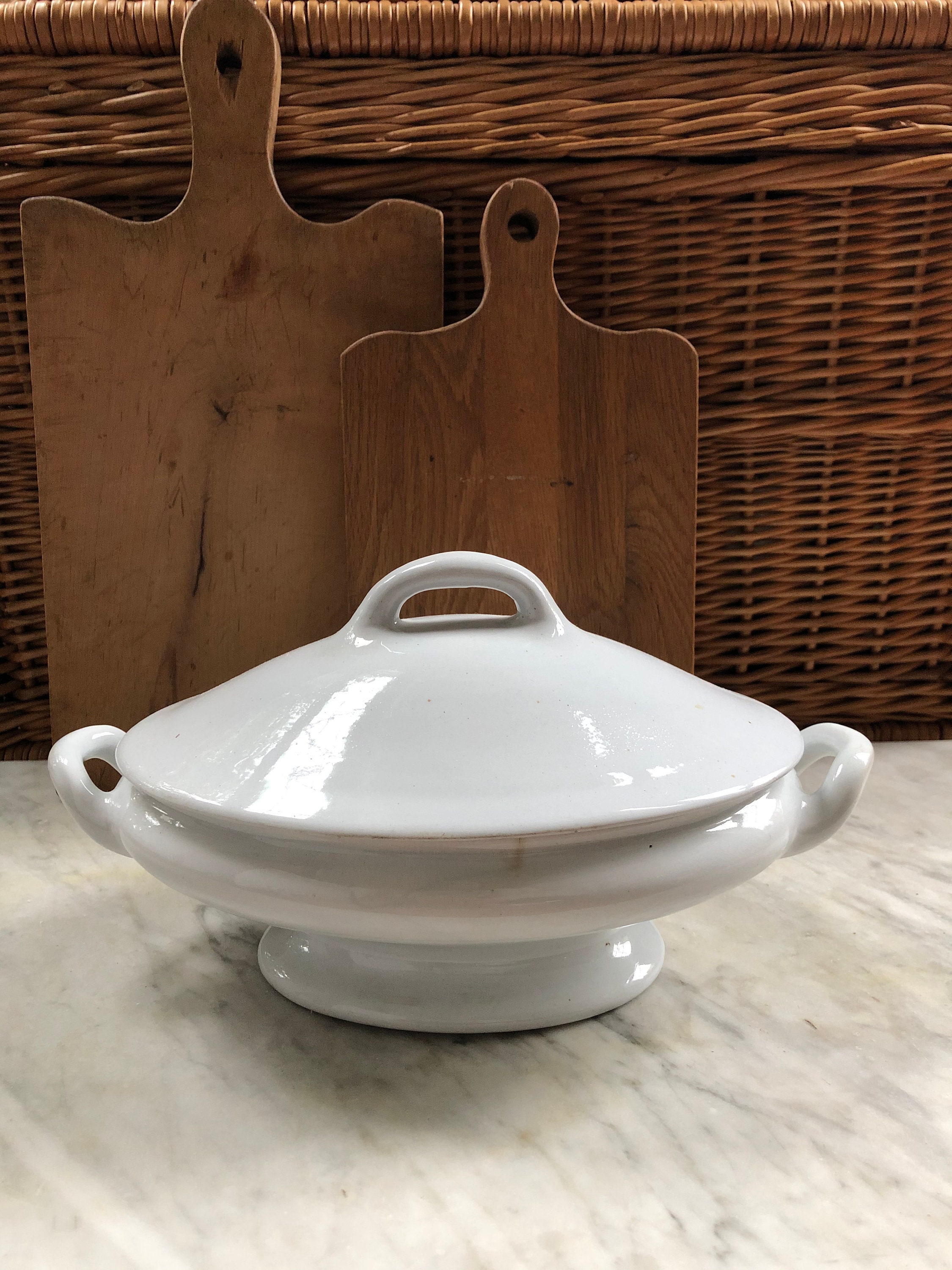 Antique Ironstone Tureen with Lid