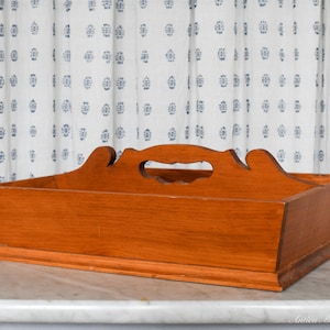 Caja organizadora de madera estilo vintage