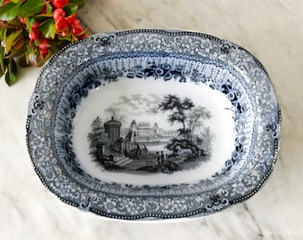 Antique Ridgways Mulberry Transferware Bowl