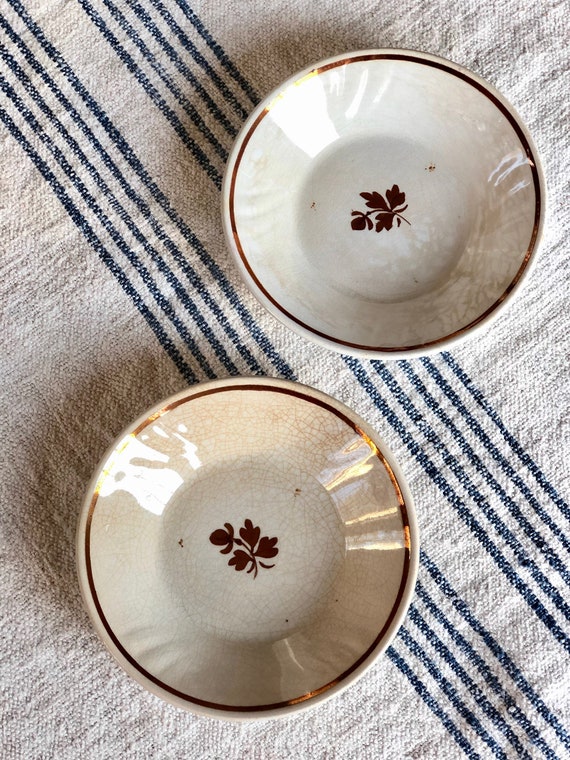 Ironstone Small Round Plates Etsy