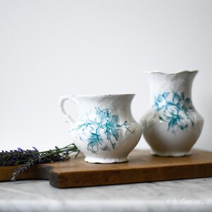 Ironstone Transferware Toothbrush Holder and Shaving Mug image 2