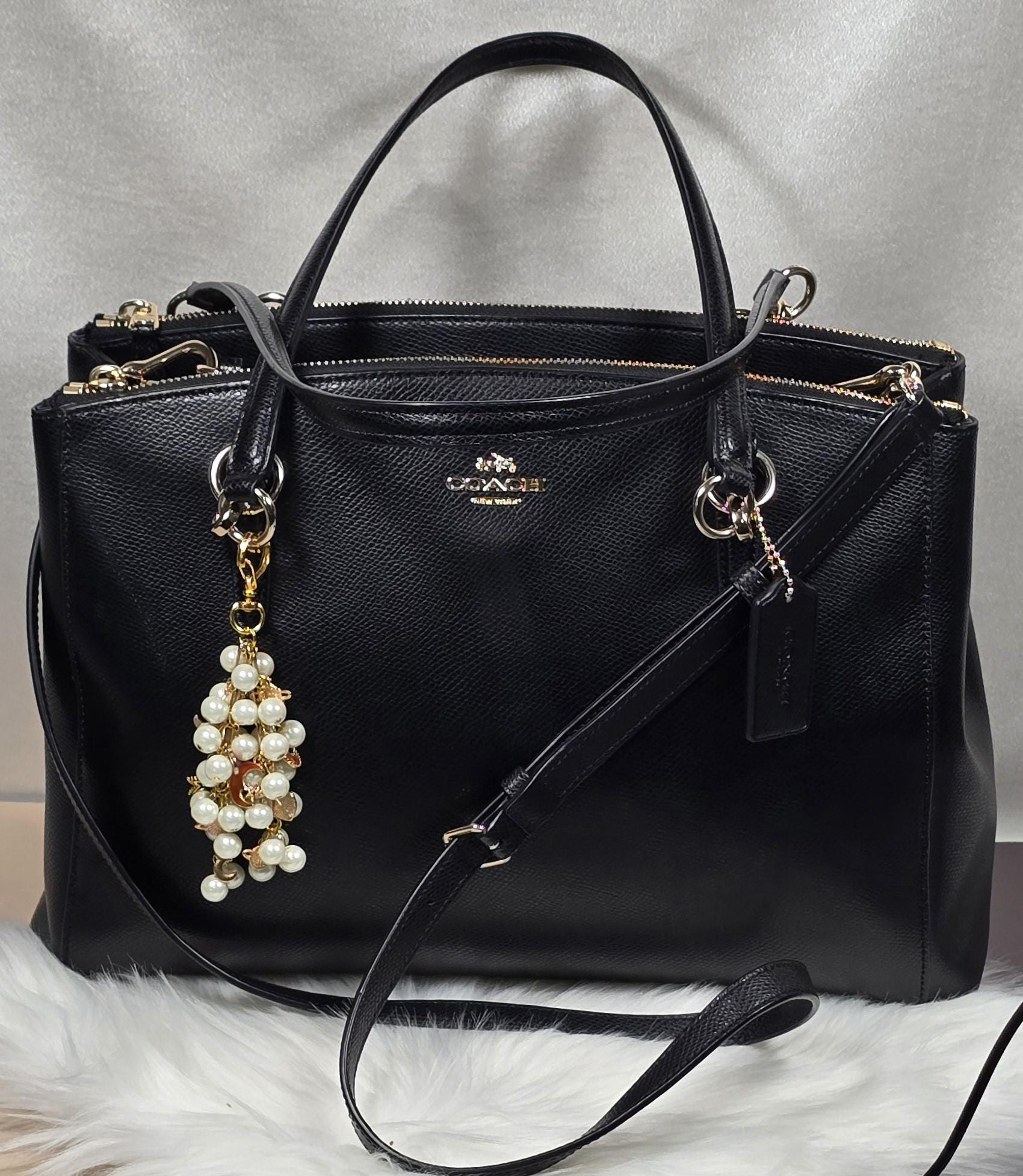 Black and Gold Coach Purse - Etsy display picture 1