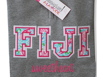 Add Sweetheart to Sweatshirt or T-Shirt