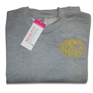 Monogram Crew Neck Sweatshirt