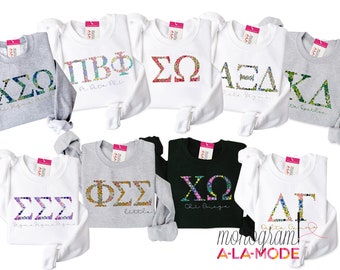 Floral Letters Color Schemes
