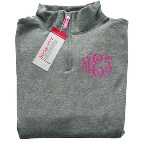 Monogram 1/4 Zip Sweatshirt