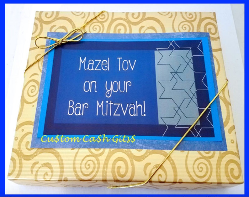 MONEY GIFT Made with Real Money. Bar Mitzvah BoxOBucks