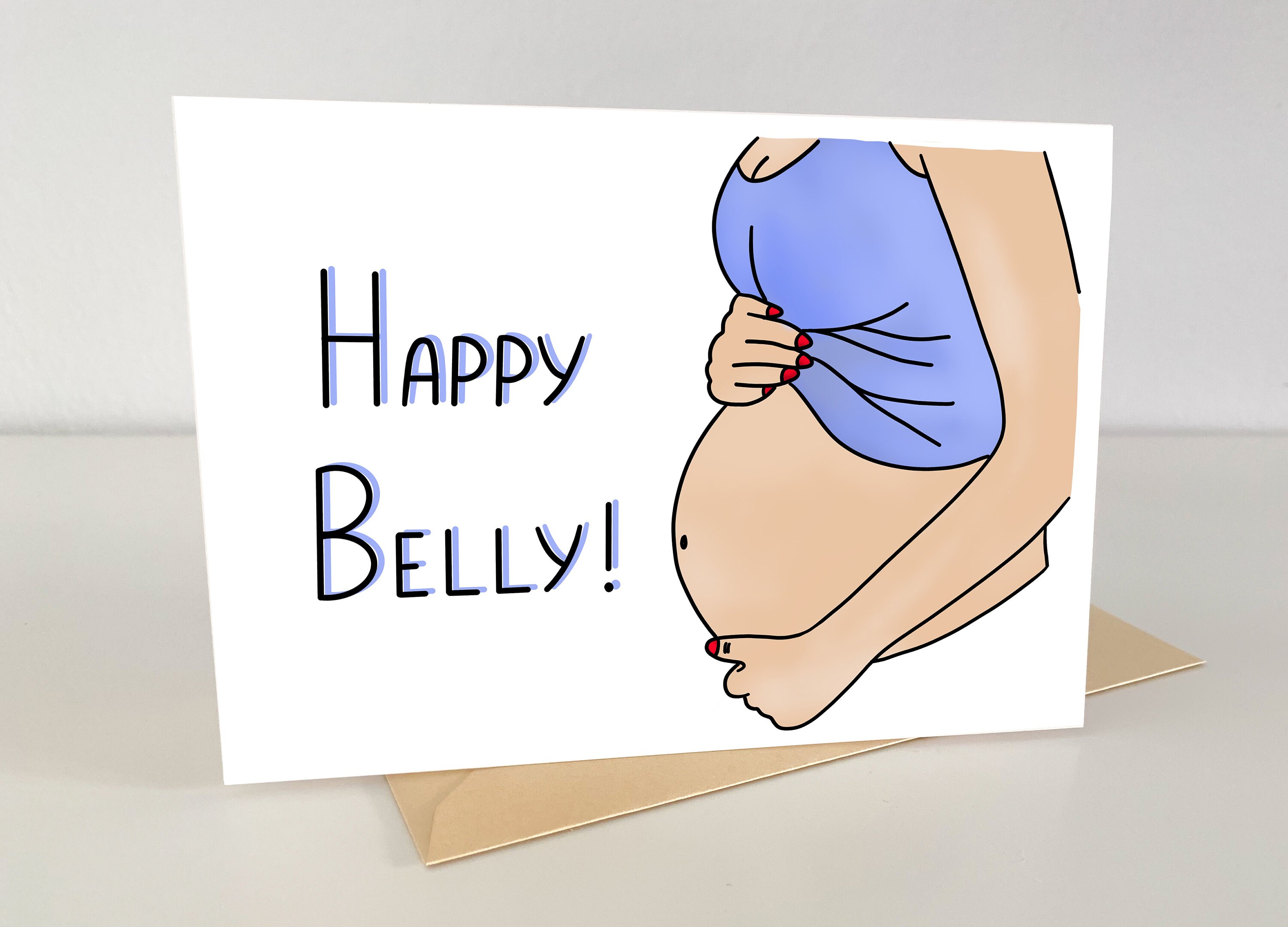 Cute pregnancy card sweet greeting card for girlfriend Etsy