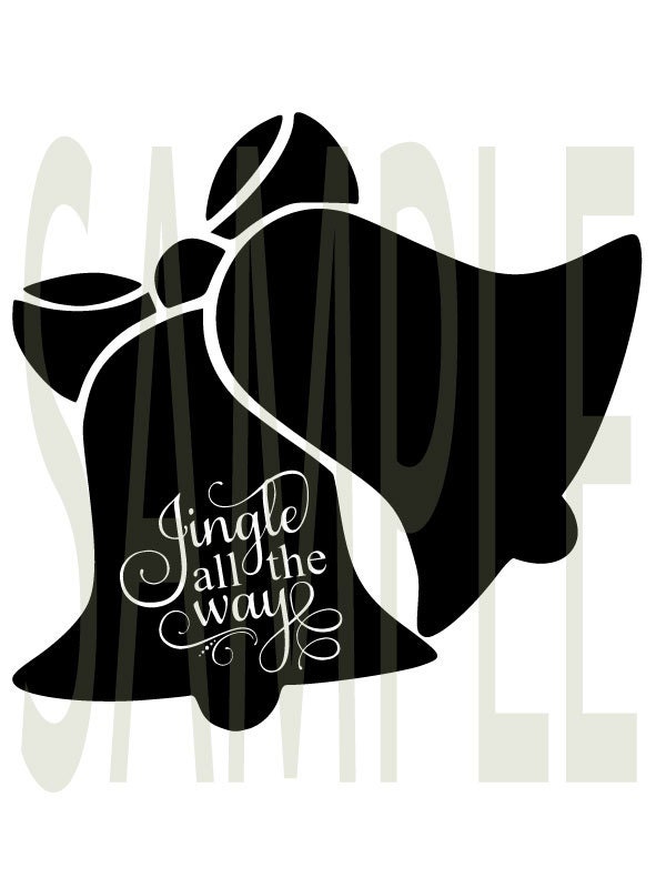Download Jingle bell's silhouette vector files digital download | Etsy