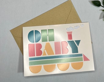 Oh Baby Greeting Card Add-On w/ Handwritten Custom Note