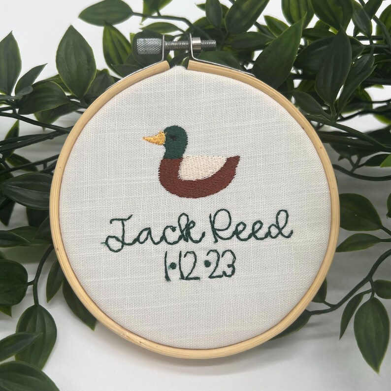 Nautical Theme Decor Sailboat Design Hoop Personalized Name Sign Birth Announcement Display Baby Boy Nursery Wall Art Custom Embroidered Creation Maritime Decoration Newborn Gift Baby Shower Present Special Keepsake Blue White Colors