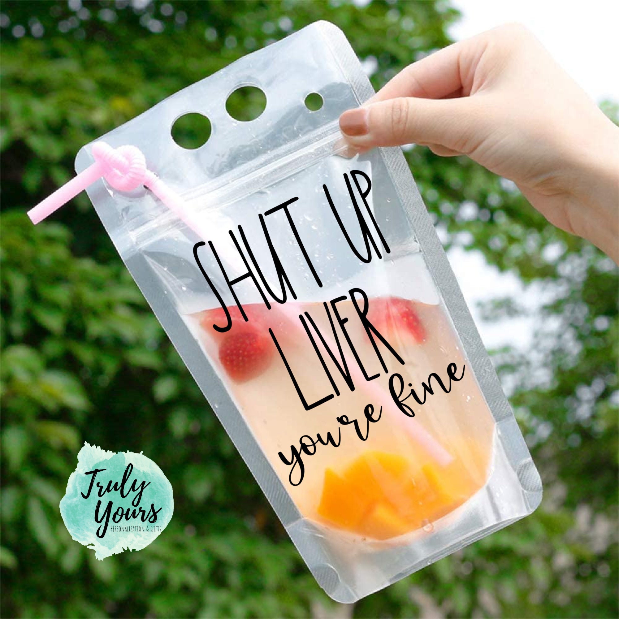 Personalized Drink Pouches Adult Beverage Drink Pouches Etsy