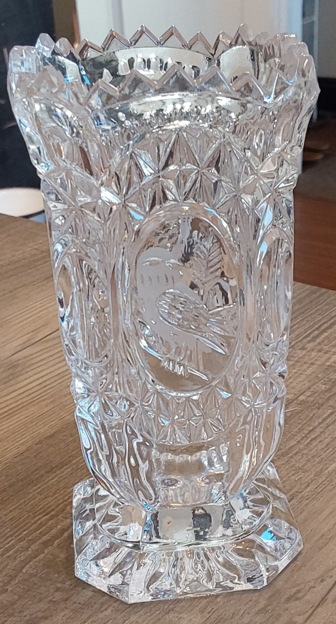 Vintage Leaded Glass Vase Made in Germany Etsy