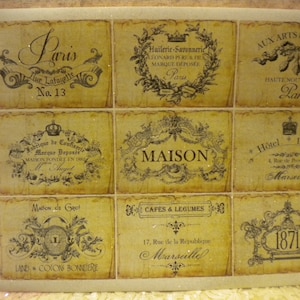 Vintage French / Paris Labels (Stickers)  9 images
