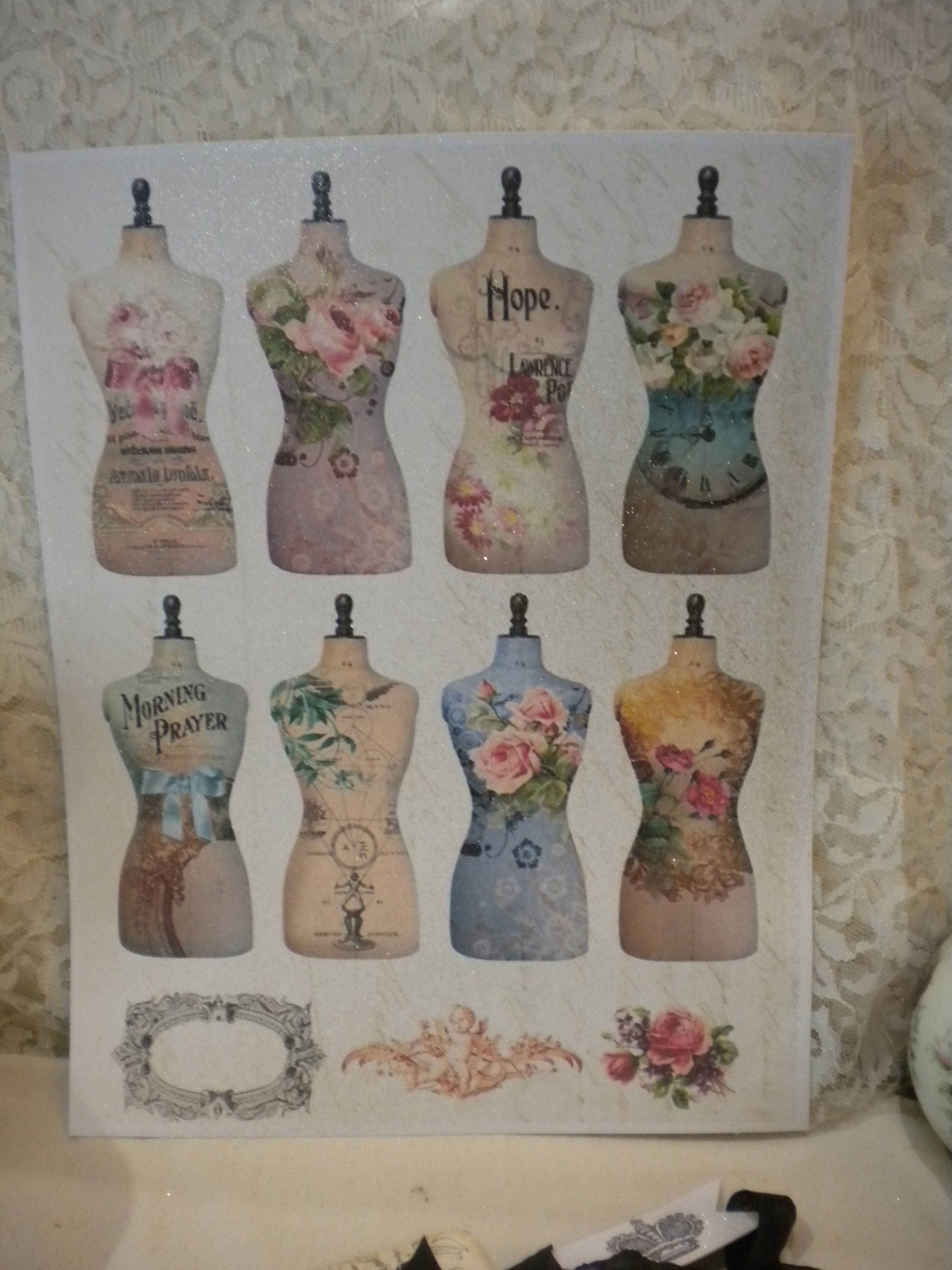 Vintage Paris / French Dress Form Labels/ Stickers (8) - Etsy
