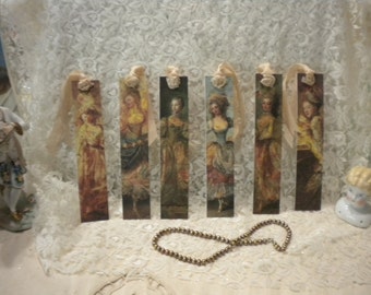 Victorian Women Bookmarks / Tags (6)