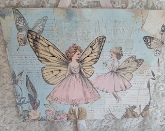 Whimsical Fairies Hanging Plaque