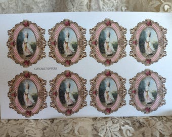 Marie Antoinette Labels on Sticker Paper
