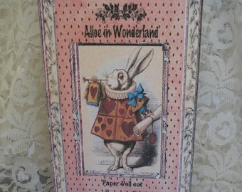 Alice in Wonderland Paper Doll Set