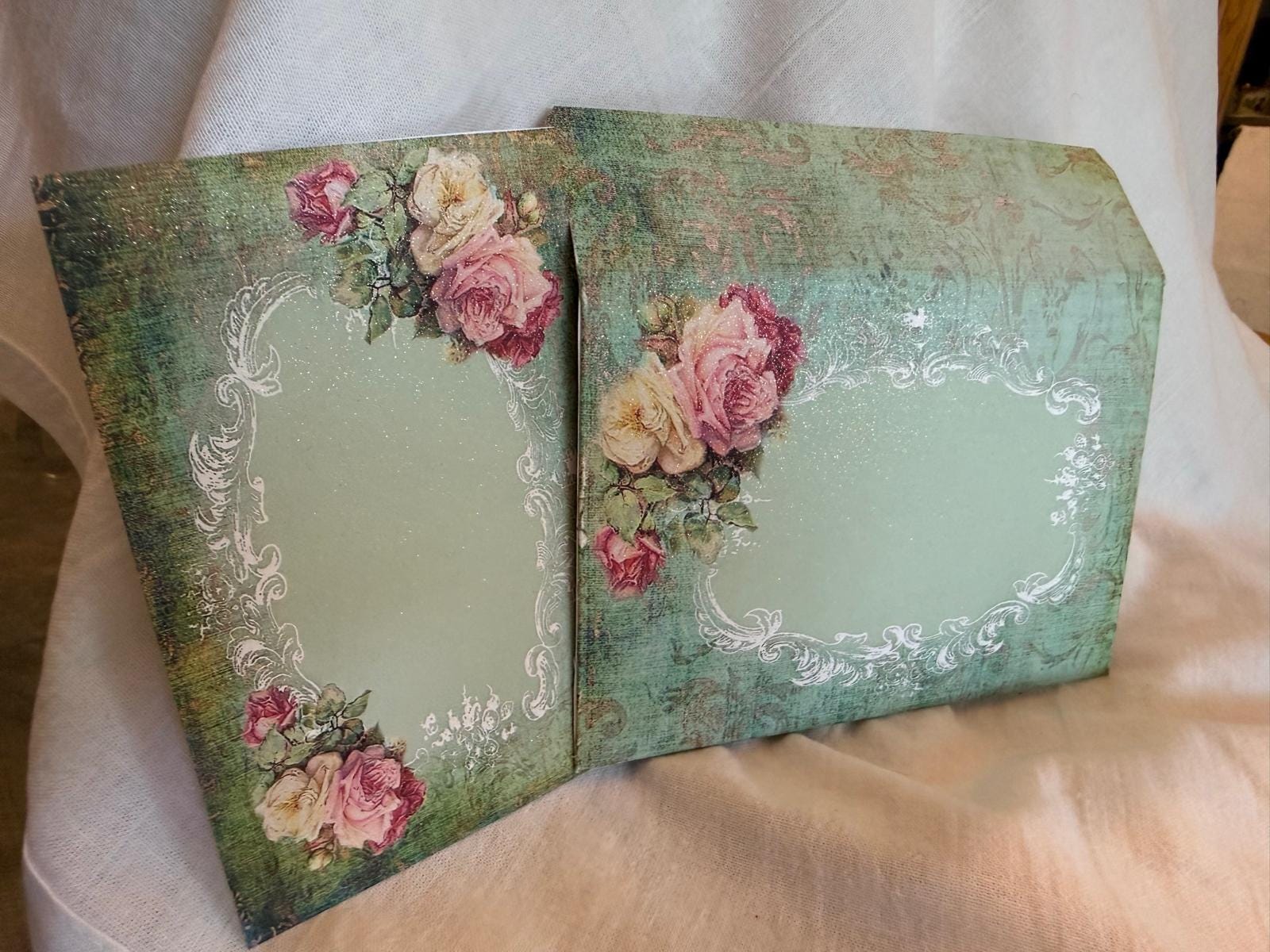 Damask Roses Envelopes With Matching Note Cards (6) - Etsy