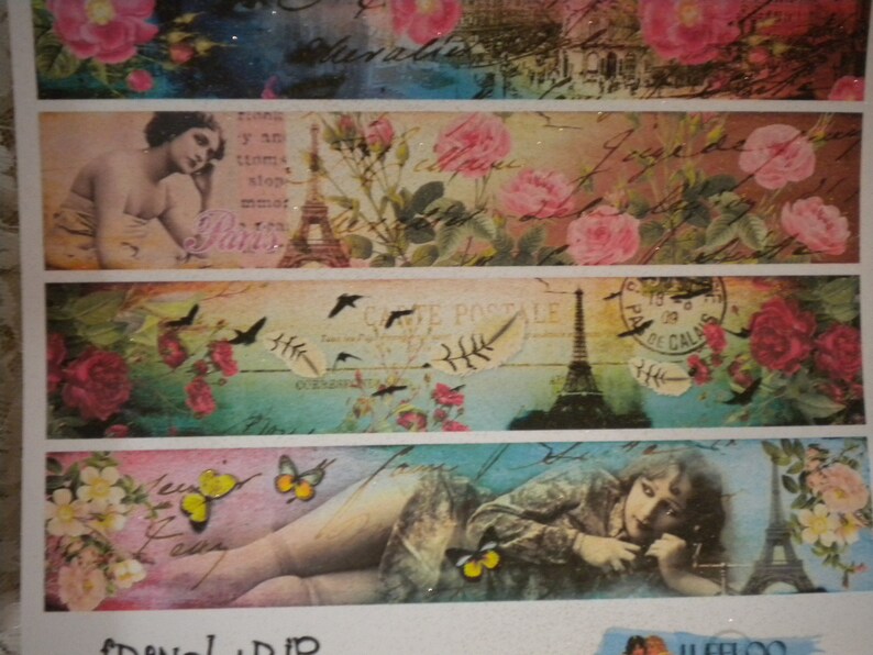 Old Roses Wrapperz Shabby Chic /vintage Women Roses Wrappers / Labels (6) - Etsy