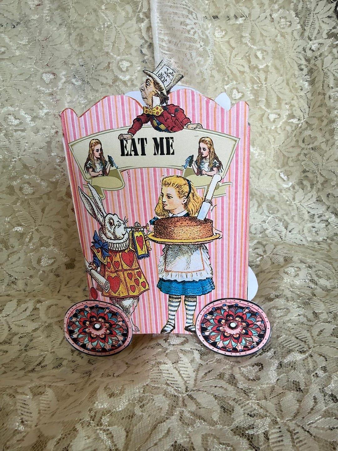 Alice in Wonderland Party Decor, Gift ,favor or Popcorn Box Set of 4 ...