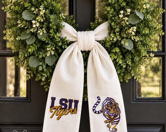 LSU wreath sash, Football sash