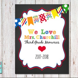 PERSONALIZED Teacher Appreciation Book Cover, End of the Year, Class, Classroom, School Gift - PRINTABLE digital file - 8.5x11