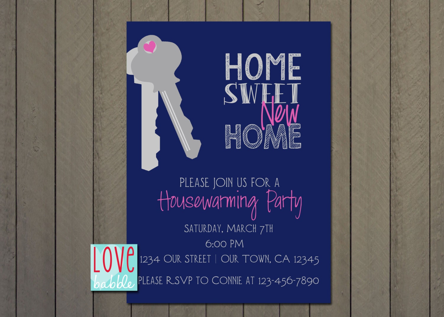 Housewarming party invitation Home sweet Home moving Etsy