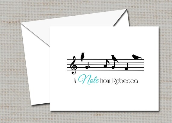 musical note cards music teacher appreciation gift etsy musical note card