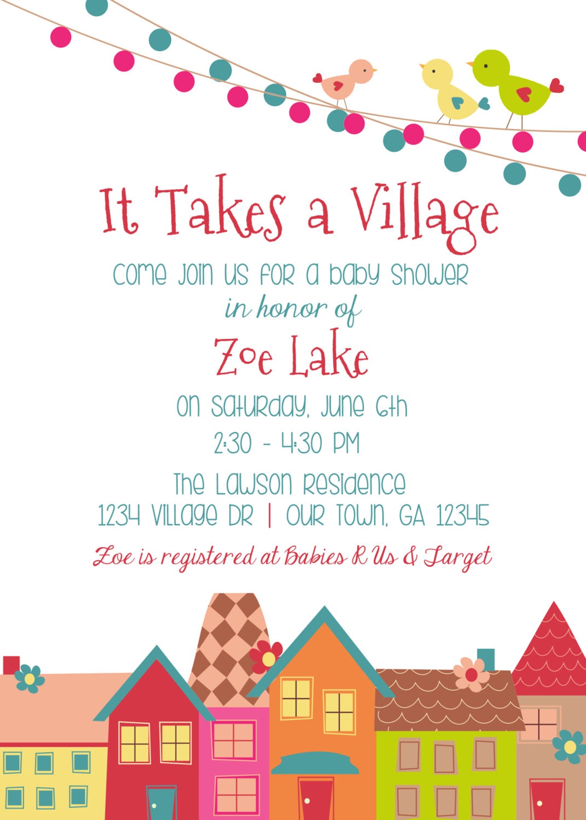 Baby Shower Invitation Adoption Shower Neutral Unisex Boy Etsy