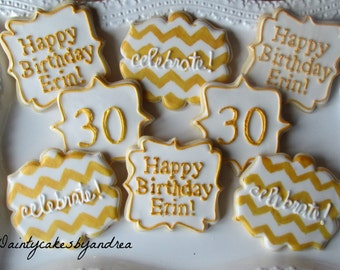 50th birthday cookie etsy