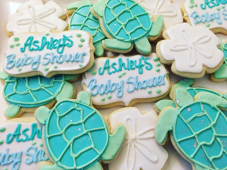 1 Dozen Under The Sea Baby Shower Cookies Etsy 1 Dozen Under The Sea Baby Shower Cookies Etsy