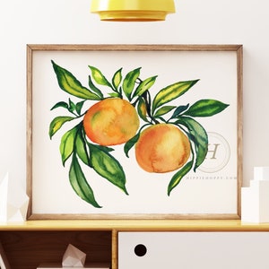 Mandarin Orange Watercolor Print