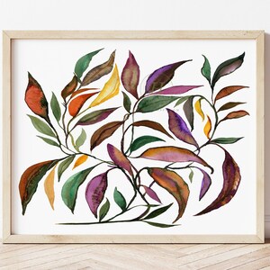 Leaves Wall Art Botanical Print