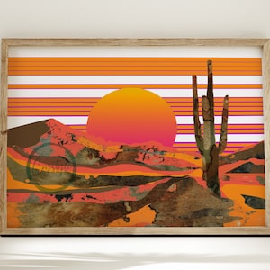 Wüste Druck, Arizona Kaktus, Wand Kunst Dekor