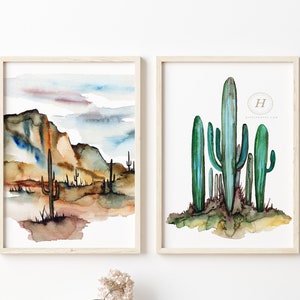 Arizona State Prints Watercolor Set of 2