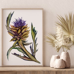 Artichoke Watercolor Print